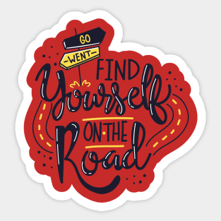 Find Yourself On The Road Sticker